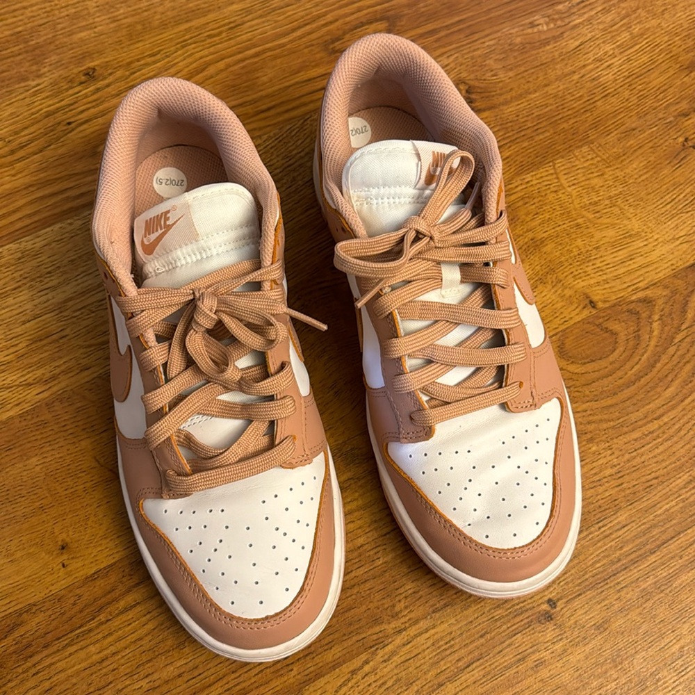 Nike Women's Sneakers in Tan and White